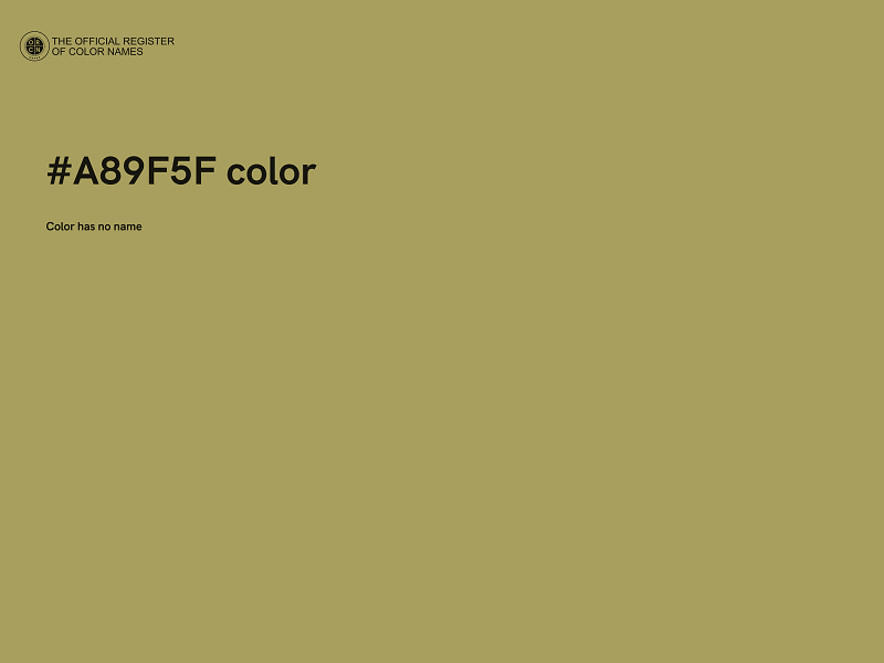 #A89F5F color image