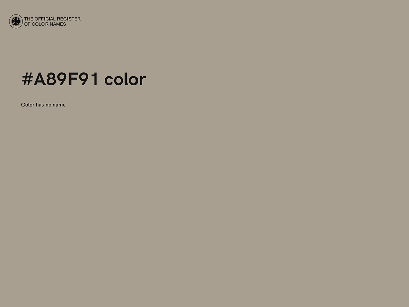 #A89F91 color image