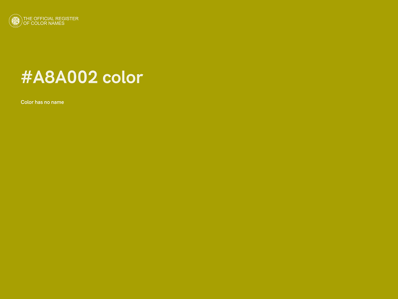 #A8A002 color image