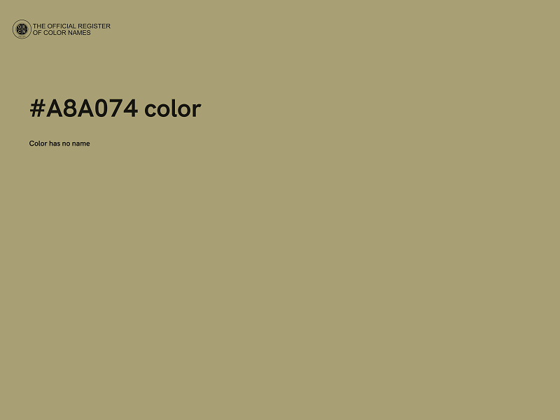 #A8A074 color image