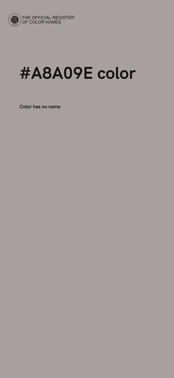 #A8A09E color image