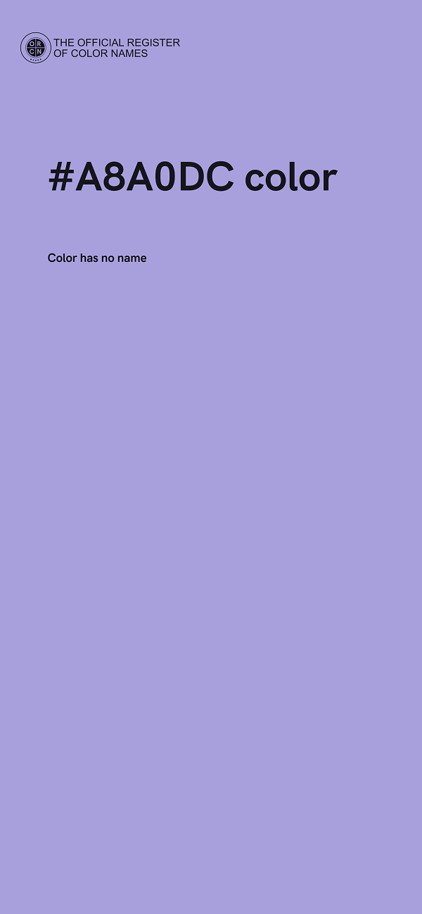 #A8A0DC color image