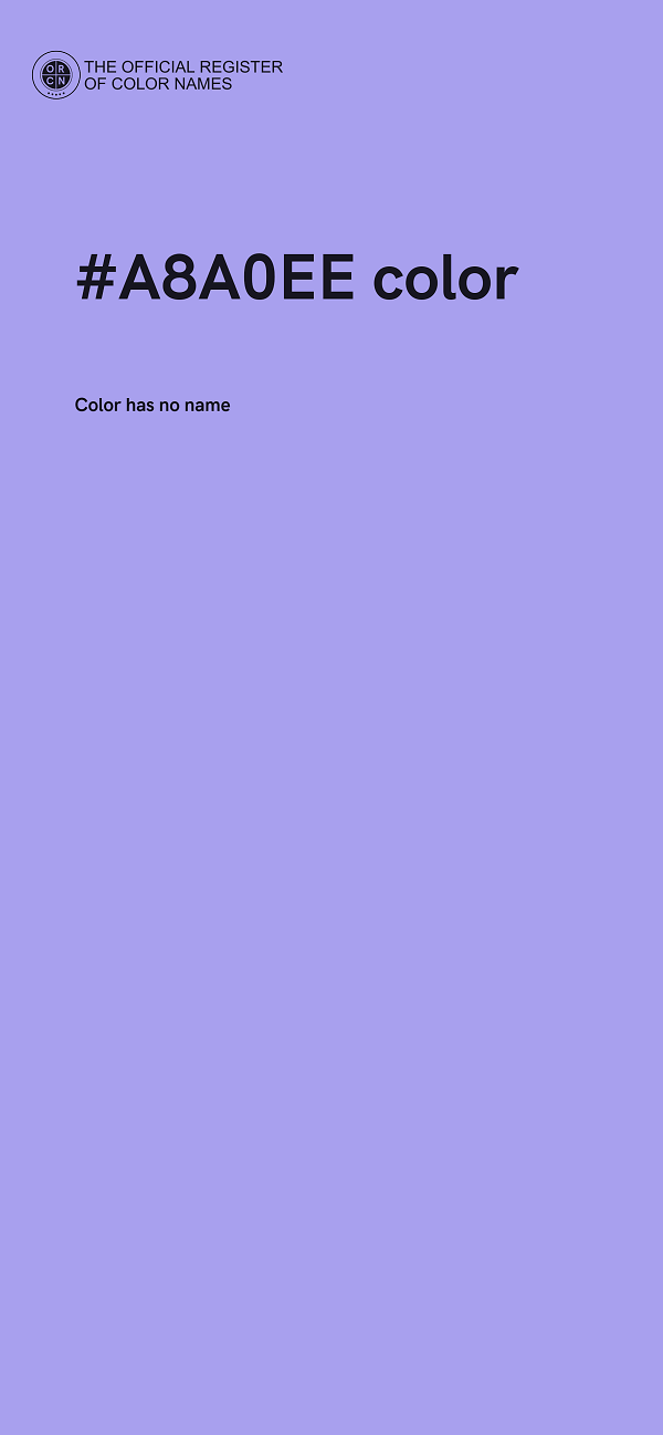#A8A0EE color image