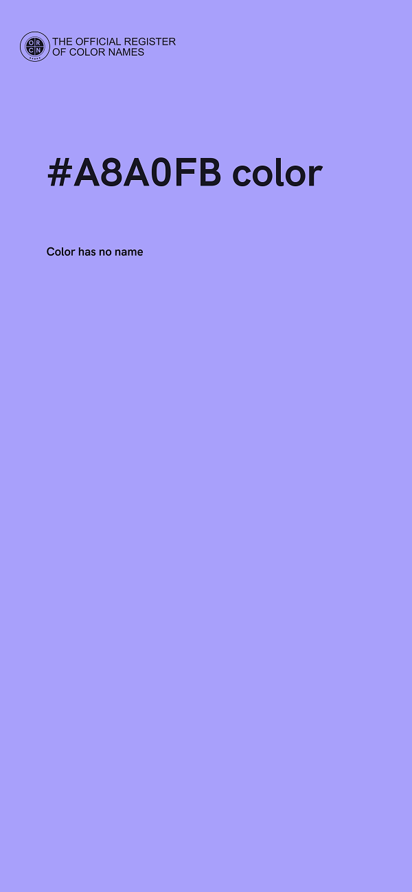 #A8A0FB color image