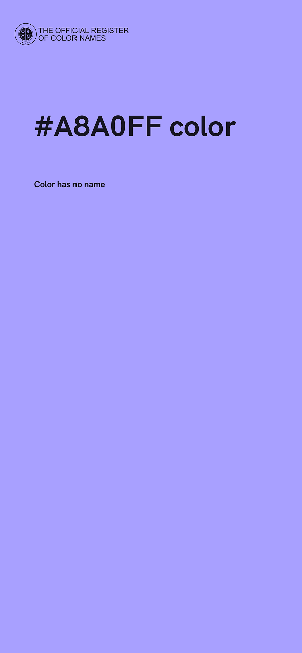 #A8A0FF color image