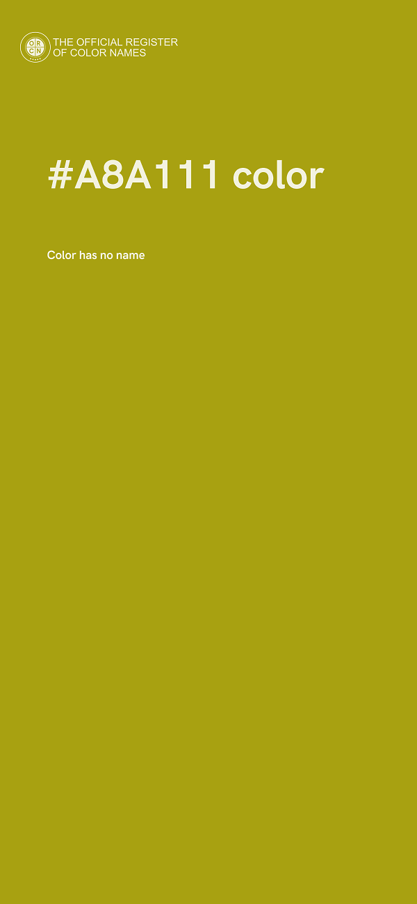 #A8A111 color image