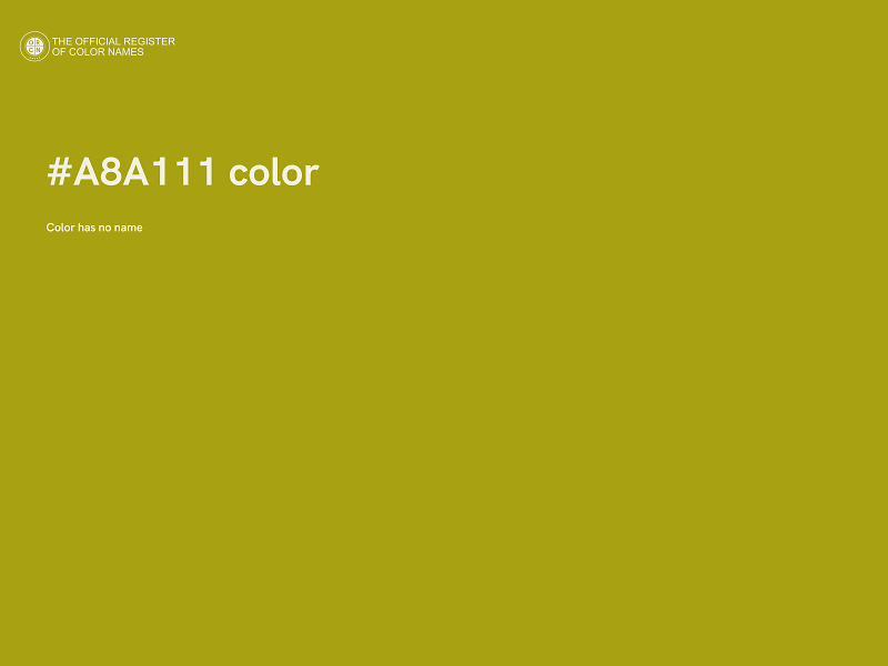 #A8A111 color image