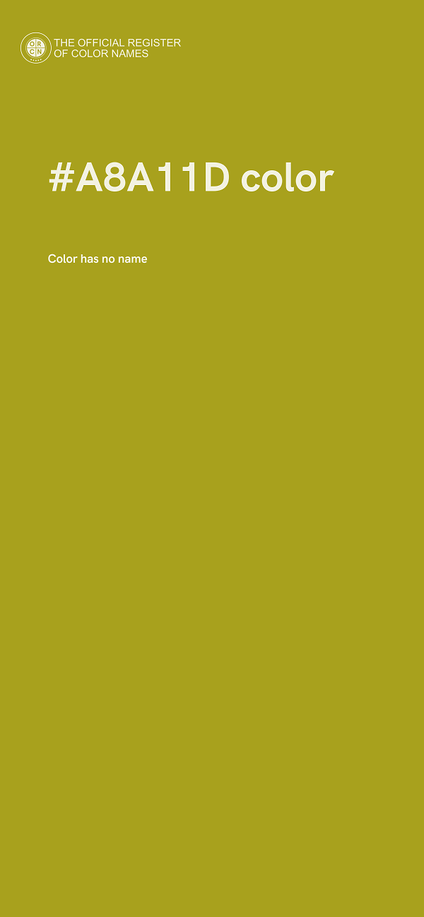 #A8A11D color image