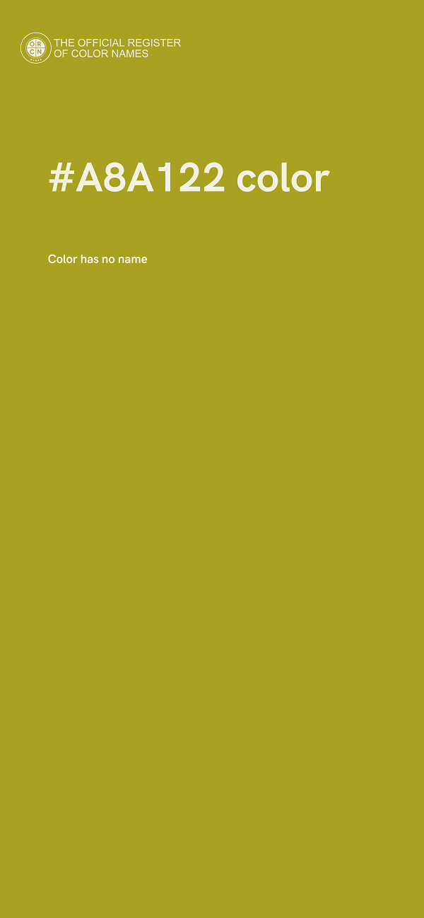 #A8A122 color image