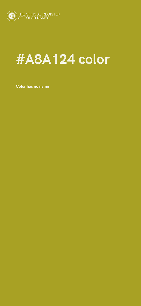 #A8A124 color image