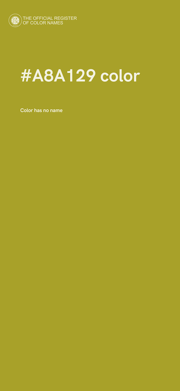 #A8A129 color image