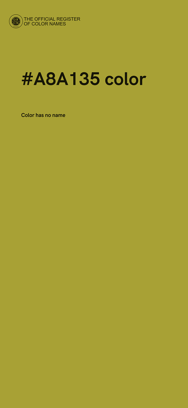 #A8A135 color image