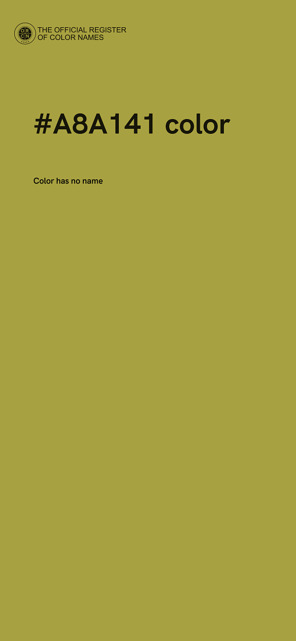 #A8A141 color image