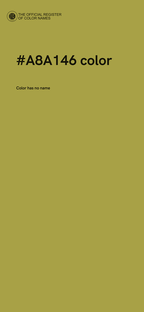 #A8A146 color image