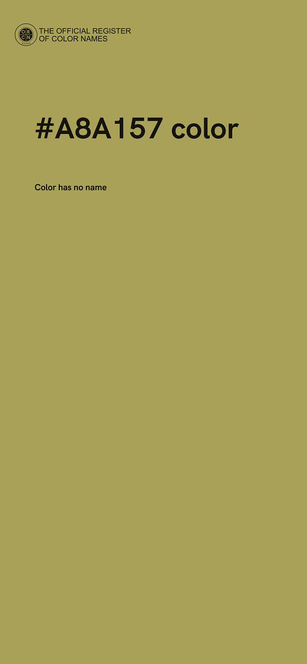 #A8A157 color image