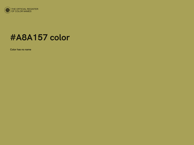 #A8A157 color image