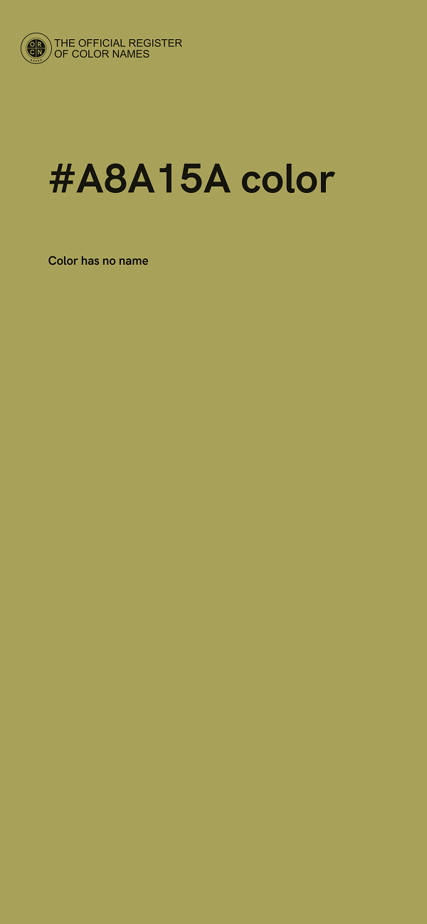 #A8A15A color image
