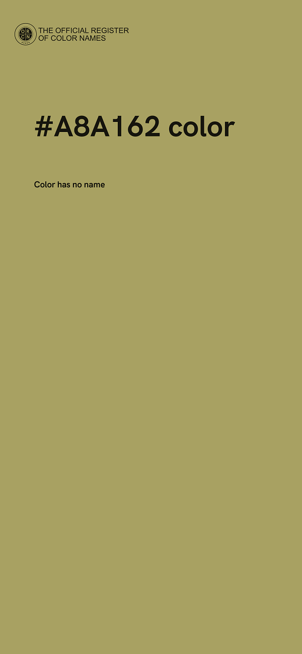 #A8A162 color image