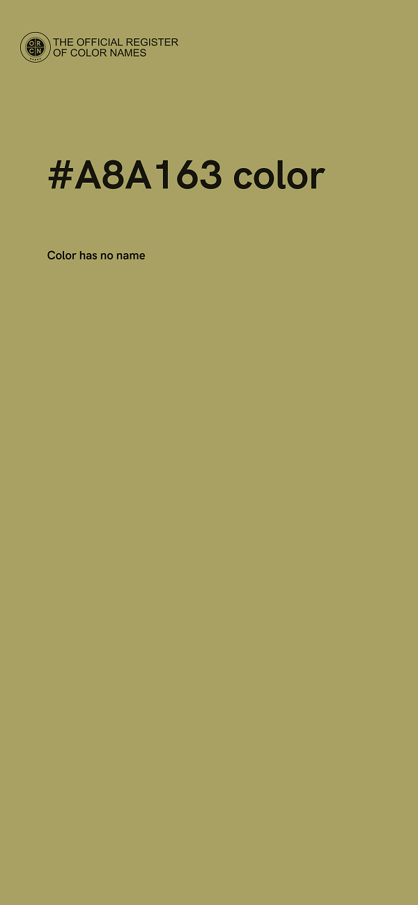 #A8A163 color image