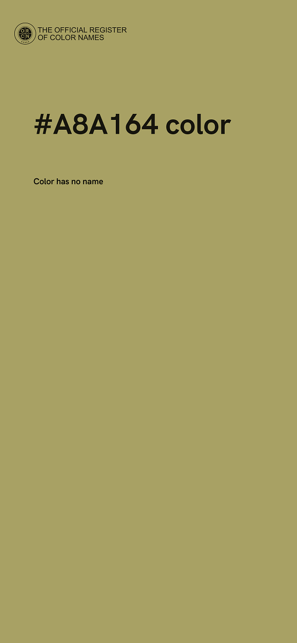 #A8A164 color image