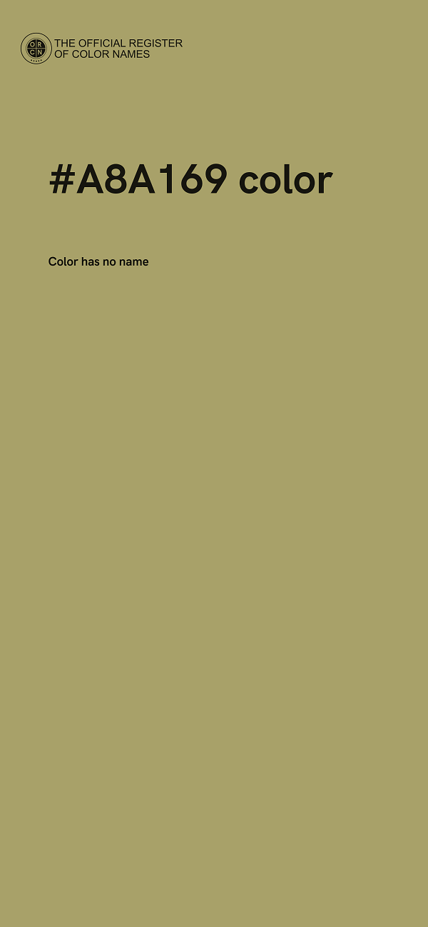 #A8A169 color image