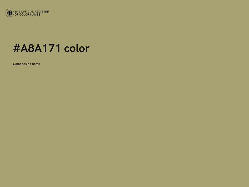 #A8A171 color image