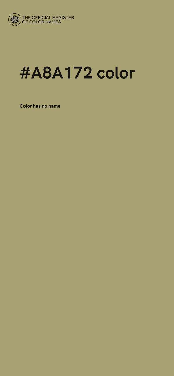 #A8A172 color image