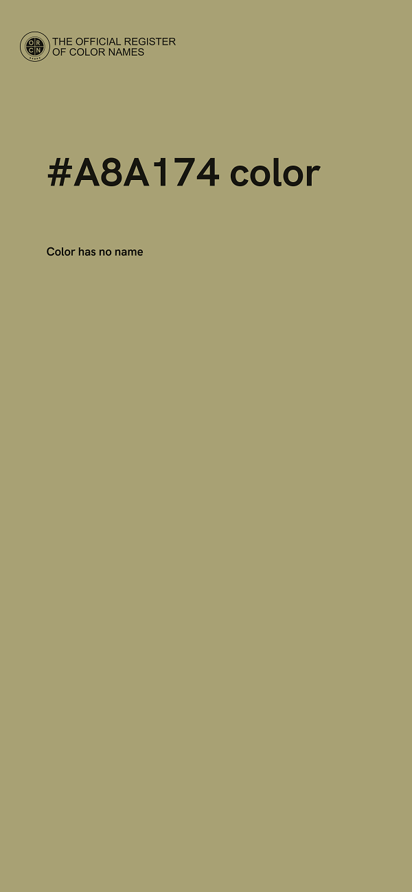 #A8A174 color image