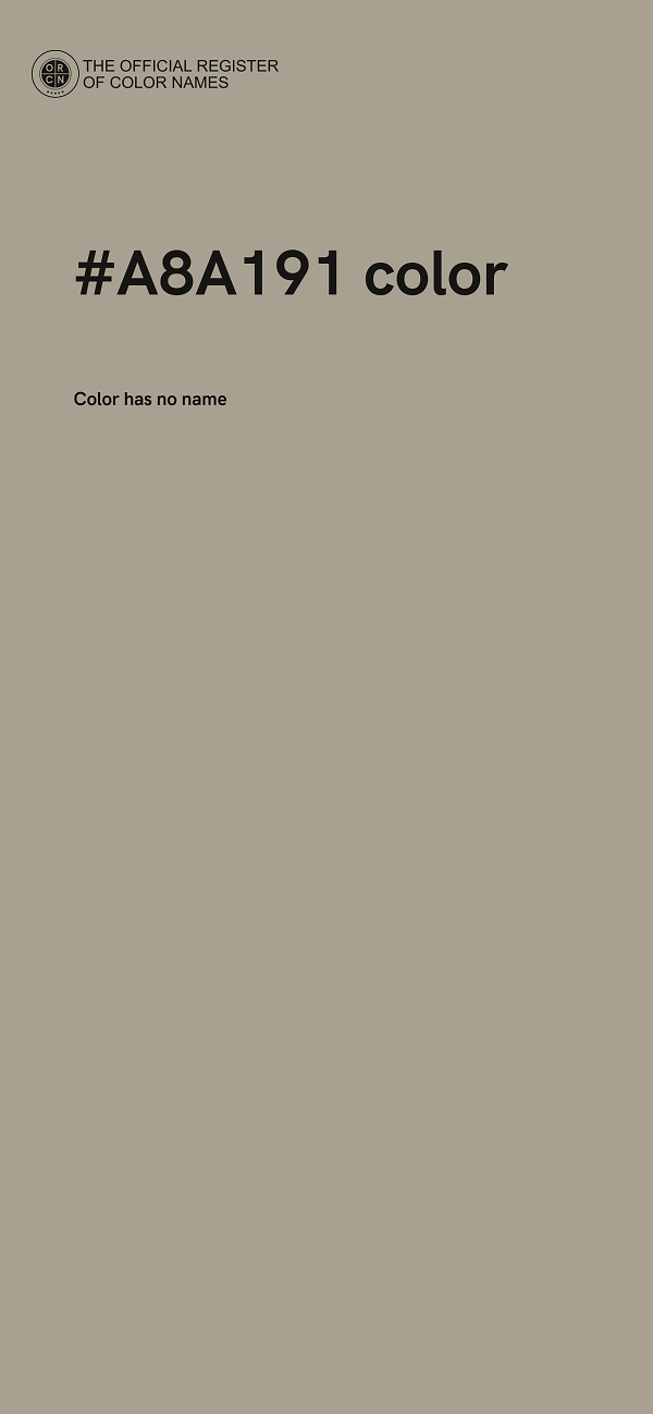 #A8A191 color image