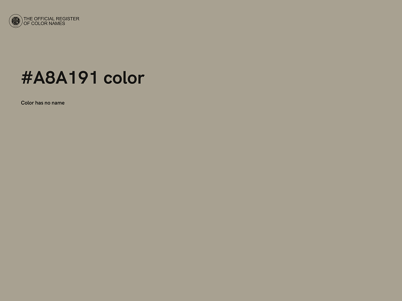 #A8A191 color image
