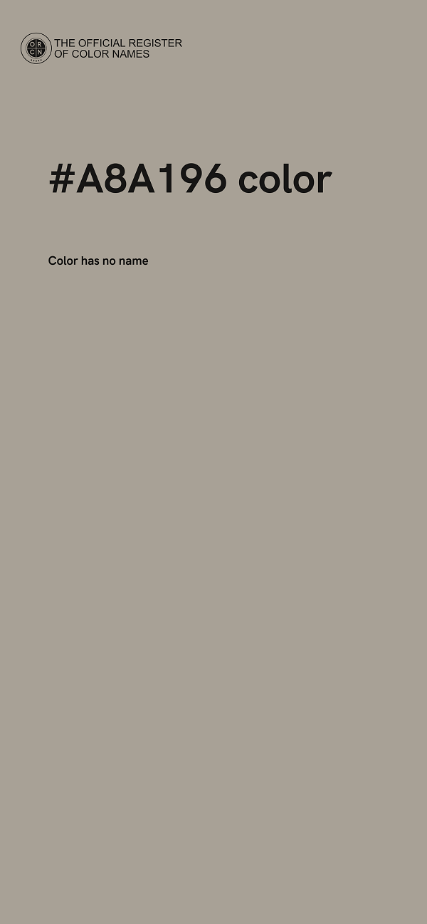 #A8A196 color image