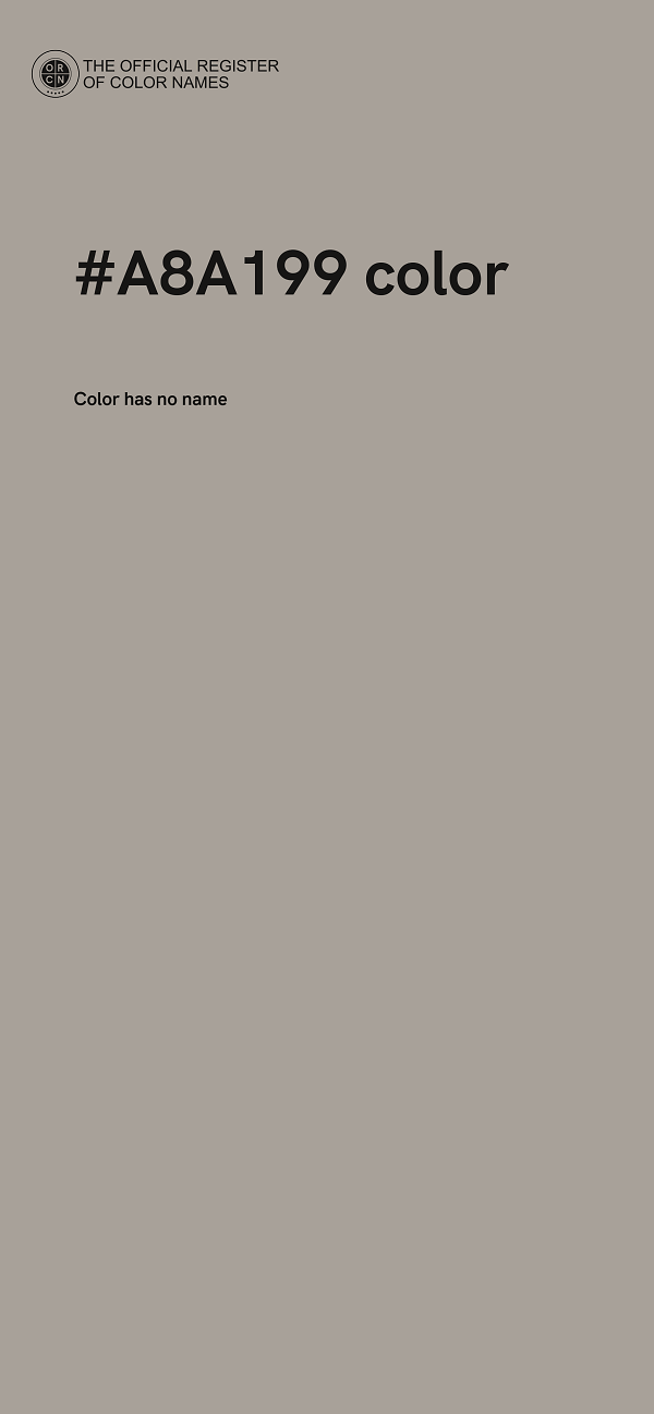 #A8A199 color image