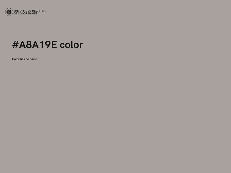 #A8A19E color image