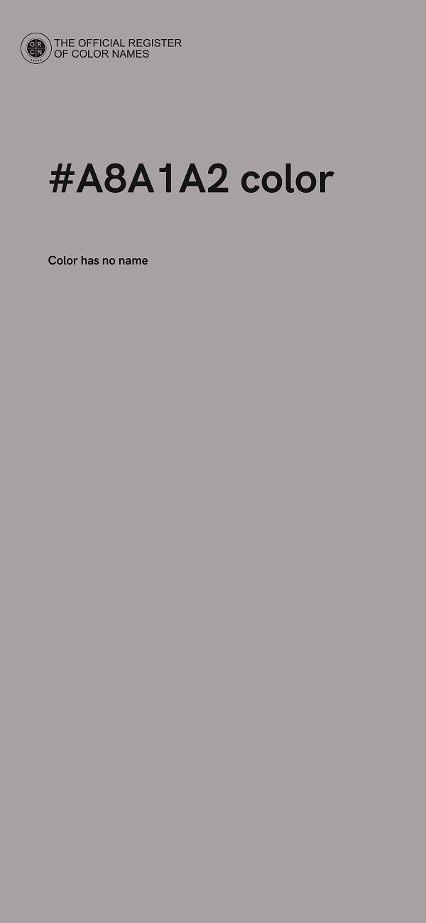 #A8A1A2 color image