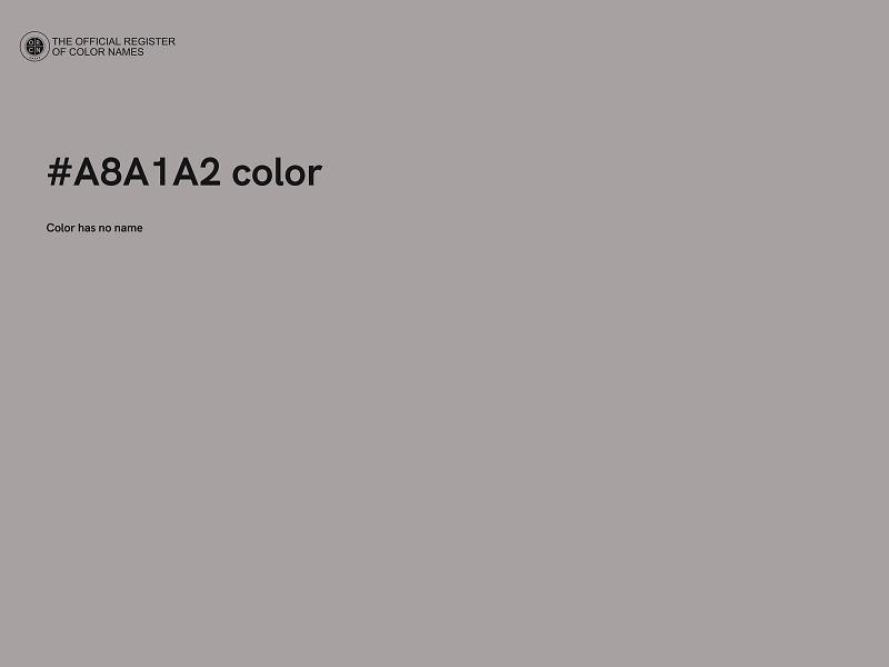 #A8A1A2 color image