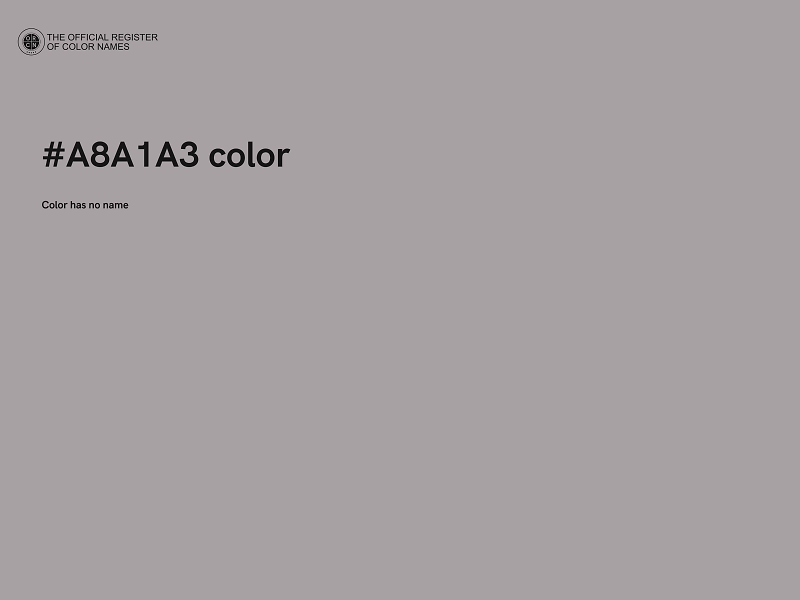 #A8A1A3 color image