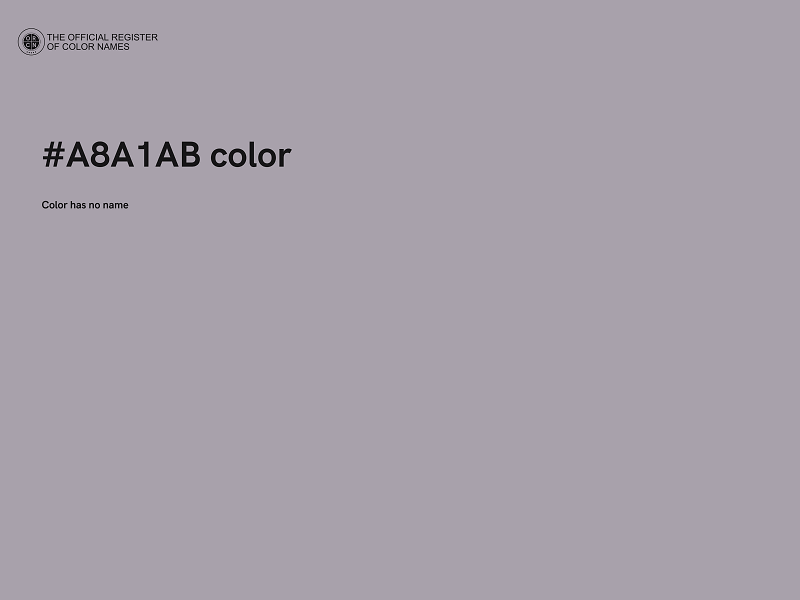 #A8A1AB color image