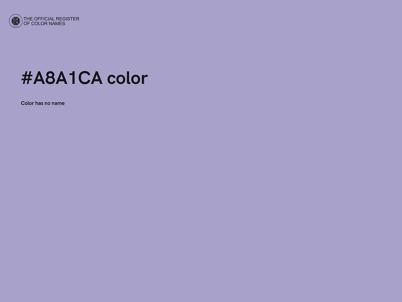 #A8A1CA color image