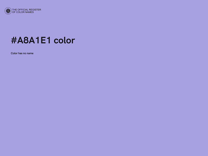 #A8A1E1 color image