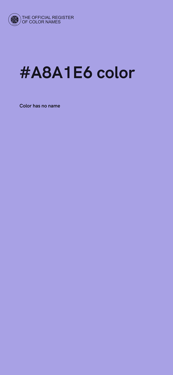 #A8A1E6 color image