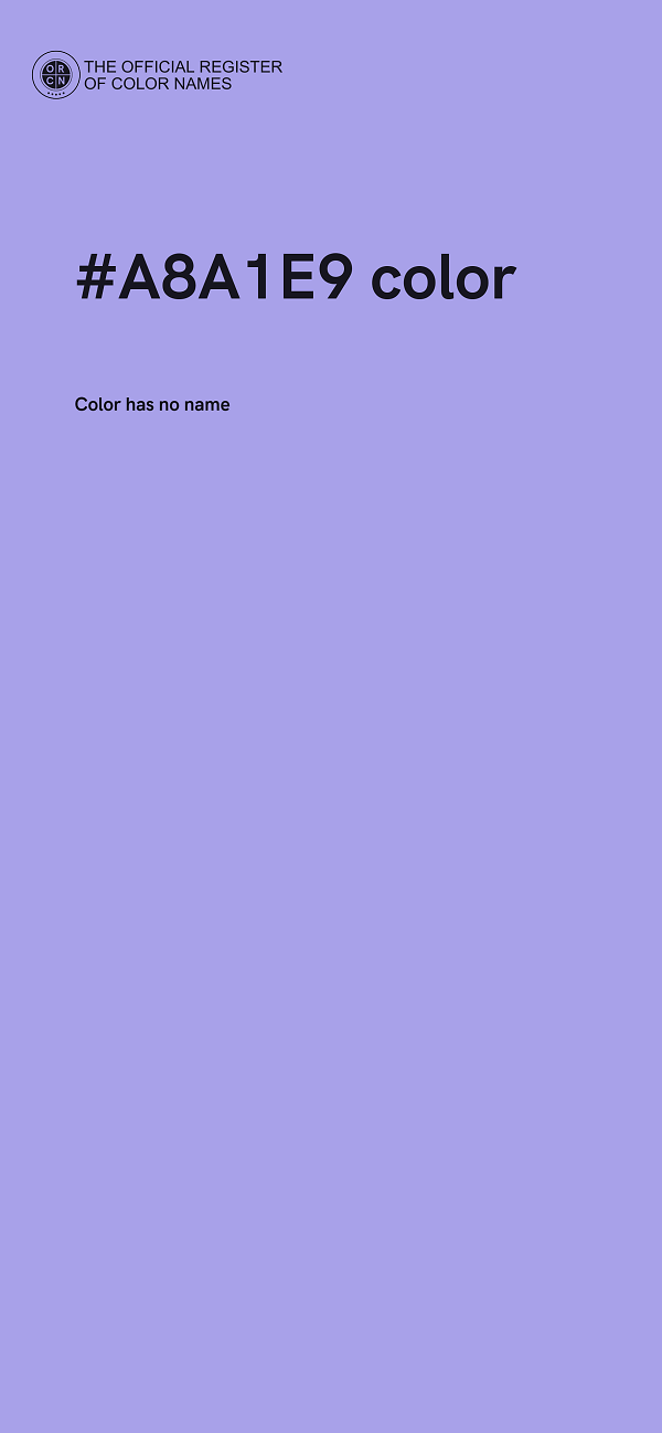 #A8A1E9 color image