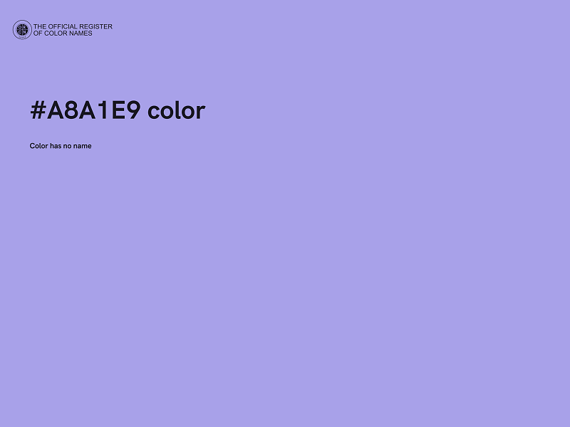 #A8A1E9 color image