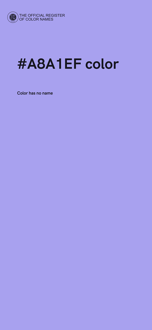 #A8A1EF color image