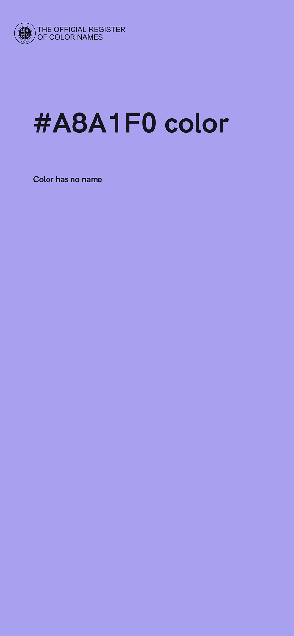 #A8A1F0 color image