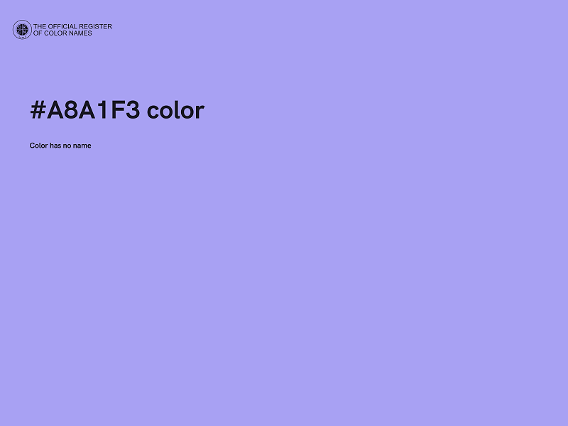 #A8A1F3 color image