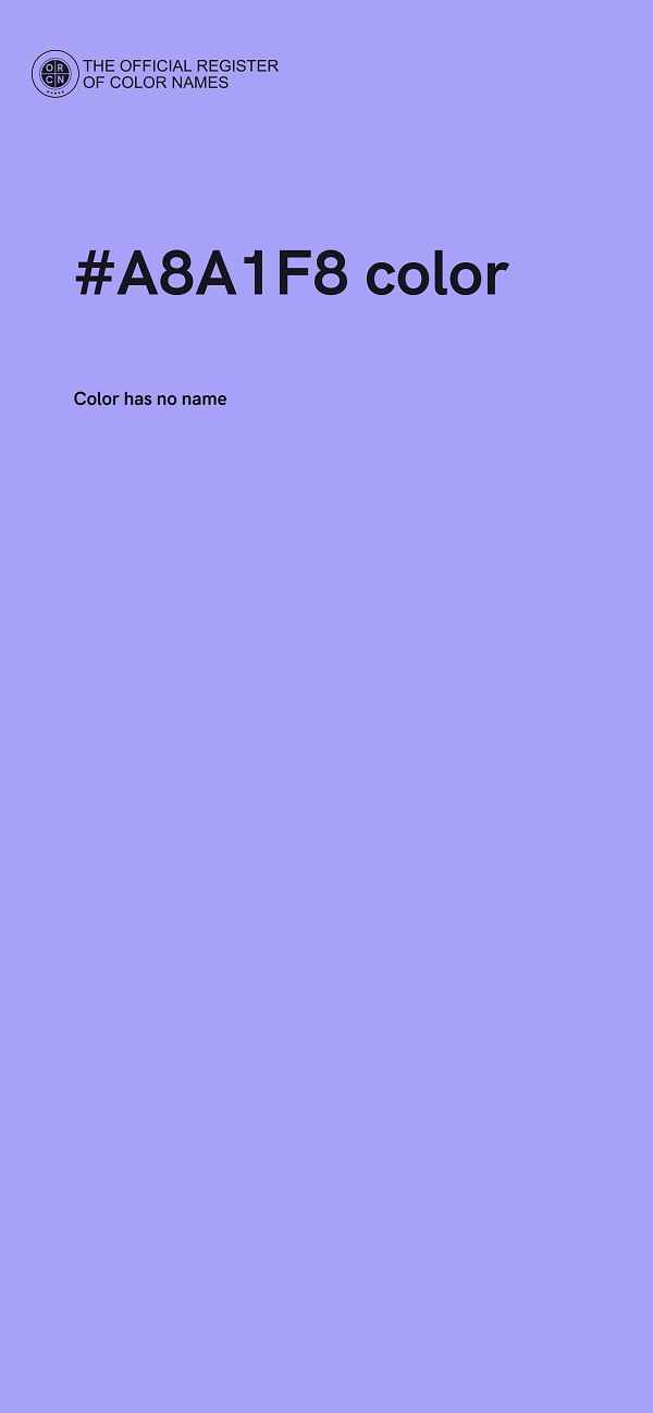 #A8A1F8 color image