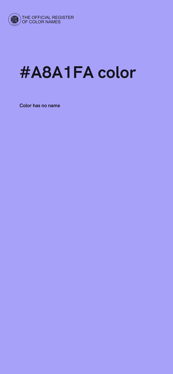 #A8A1FA color image