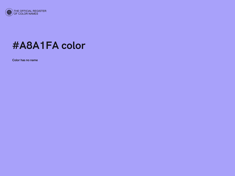 #A8A1FA color image