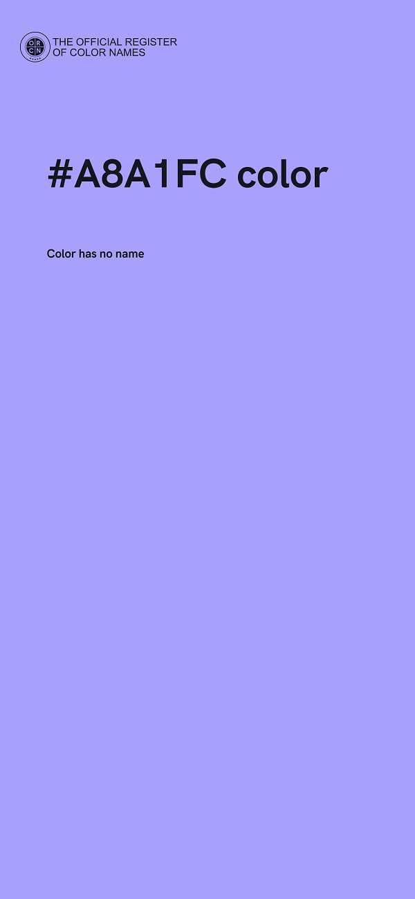 #A8A1FC color image