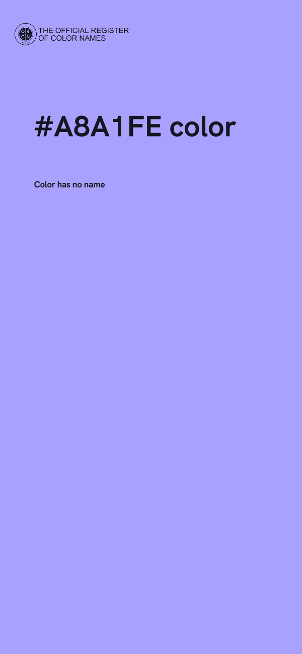 #A8A1FE color image